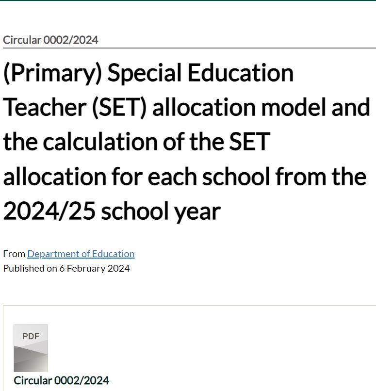 Inclusion Ireland significantly concerned about the new Special Education Teacher allocation model